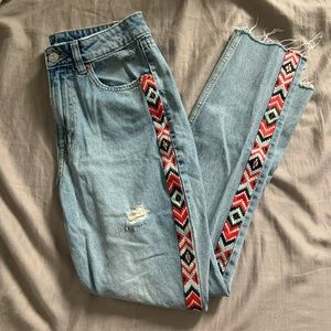 H&M high waisted mom jeans